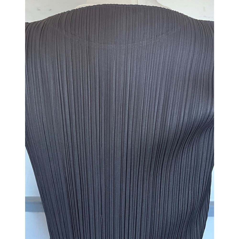 Issey Miyake Grey Women's XS Long Sleeve Top Pleats Please Collection - Picture 6 of 10
